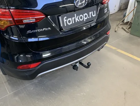 Фаркоп Лидер Плюс для Hyundai Santa Fe 2012-2018, (вкл.Grand) H224-A в Барнаул