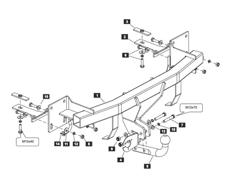 Фаркоп Sheriff для Mazda CX-4 2016-2024  2905.12 в Барнаул