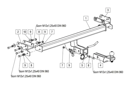 Фаркоп TowRus для Tenet T4L 2026- 269086 в Барнаул