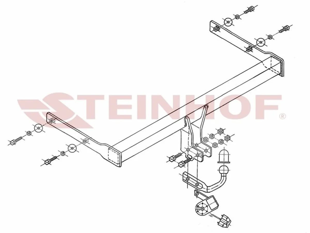 Фаркоп Steinhof для Skoda Octavia 2004-2013 S-341 в Барнаул