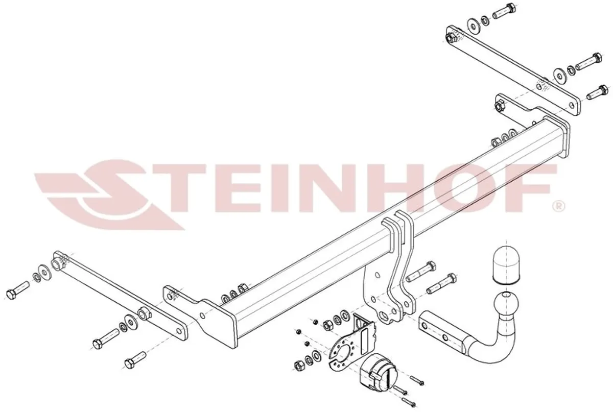 Фаркоп Steinhof для Mazda 3 (седан) 2019- Арт. M-061 M-061 в Барнаул