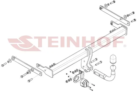 Фаркоп Steinhof для Mazda 3 (седан) 2019- Арт. M-061 M-061 в Барнаул