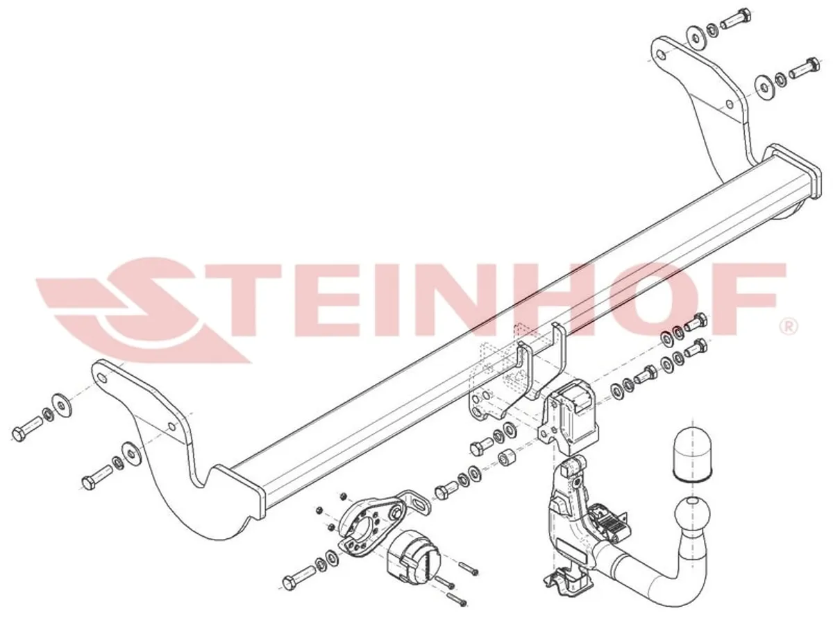 Фаркоп Steinhof для Lexus RX 2022- Арт. L-176 L-176 в Барнаул