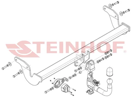 Фаркоп Steinhof для Lexus RX 2022- Арт. L-176 L-176 в Барнаул