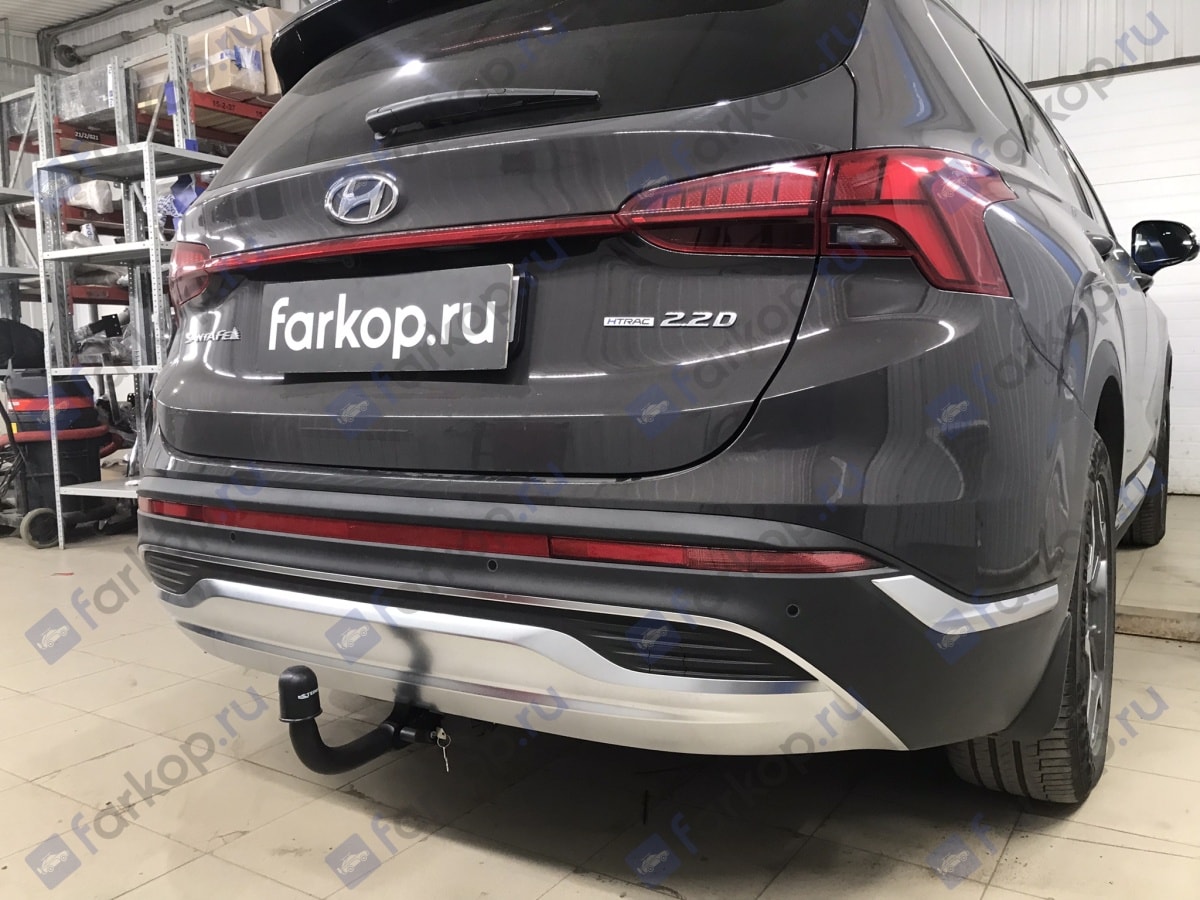 Установили фаркоп Steinhof для Hyundai Santa Fe 2021 г.
